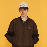 P.T.C バーシティージャケット/P.T.C VARSITY JACKET_BROWN