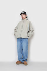 トライカラーリングナイロンジップアップ / Try Coloring Nylon Zip-Up