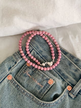 ノッティングピンクネックレス / [925silver] Notting pink Necklace