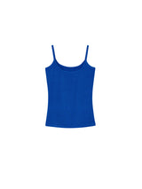 mii リブストラップタンクトップ / mii RIBBED STRAP TANK TOP BLUE