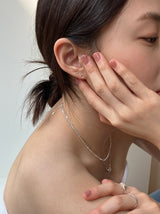 [92.5silver] ドットハートピアス