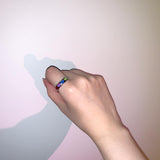 レインボーハートリング/Rainbow heart ring