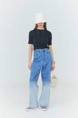 グラデーション デニムパンツ / Gradation Denim Pants [Pure Blue]