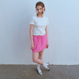 ピンストライプミニスカート /PIN STRIPE MINI SKIRT, PINK