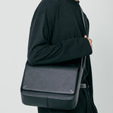 コーナースティッチペーブクロスバッグ / [L size]coner stitch pave cross bag