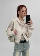 [MADE] Garens Hood Knit Zip-Up Standard ver.