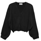 [U-BASIC] ベーシックバルーンクロップカーディガン