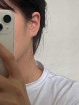 (silver925) リボンピアス
