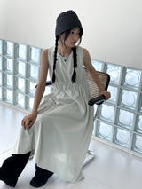 Nate String Layered Sleeveless Long One Piece