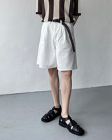 SI ホワイトツータックショーツ / SI White Two Tuck Shorts (S–L)
