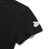 ビッグチェリーホットフィックスポイントクロップTシャツ / BIG CHERRY HOTFIX POINT CROP T-SHIRT [BLACK]