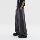 wavy sweat pants charcoal