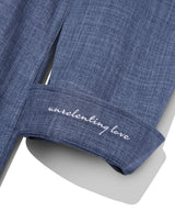 デニムツイルテクスチャーシャツ/Denim Twill Texture Shirt S120 Light Indigo