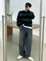 ウェンズデーブラッシュワイドデニムパンツ/WEDNESDAY BRUSH WIDE DENIM PANTS