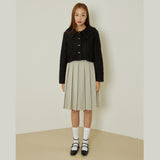 アズールショートカーディガン / Azure short cardigan (black)