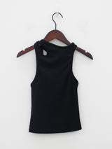 ショルダーカットスリーブレス/Shoulder-cut sleeveless (2color)