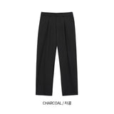 ドットバックベンドワンタックセミワイドスラックス / Dot Back-Bend One Tuck Semi-Wide Slacks (4 colors)