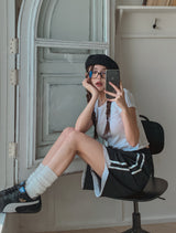 ポーイングライントラックハーフパンツ