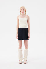 チェリークロップニットノースリーブ / CHERRY CROP KNIT SLEEVELESS [IVORY]
