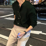 カシミアハッチラウンドカーディガン