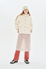 CHERRY BASIC QUILTING HOOD JACKET [CREAM]