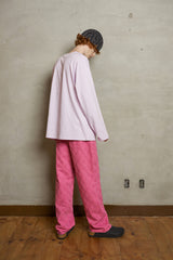 ARGYLE EMBROIDERED PANTS