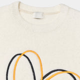 Clover Embroidered Knit