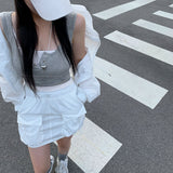 [Bellide made] Get-Up Snap Button Sleeveless