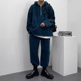 マルチコーデュロイセミジップアップフーディー/Multi-corduroy semi- zip-up hood (3 colors)