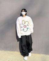 Clover Embroidered Knit