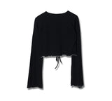 Xクロップカーディガン / (9101) X crop cardigan