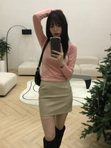 アシュリー レザー スカート