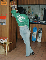 Wセラーロゴスウェットシャツ/W SELLER LOGO SWEATSHIRT SKY BLUE(CV2CSFM466A)