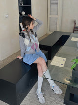 アーガイルルーピーカーディガン /  argyle loopy cardigan