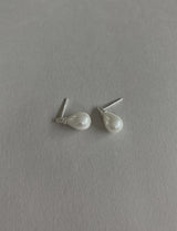 [92.5silver] water pearl earrings