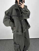 インディゴデニムトラッカージャケット / Indigo Denim Trucker Jacket