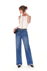 BASIC WIDE DENIM PANTS (BLUE)