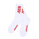 939 LOGO BOARD SOCKS (WHITE) (6600157855862)