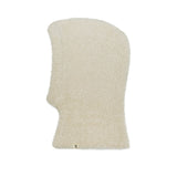 Monogram Label Soft Knit Balaclava Cream