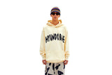 Logo heavy hoodie ( CREAM ) (6626182168694)