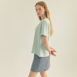 リネンベーシックスカート / Linen Basic Skirt (Gray)