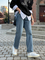 レギュラーデニムパンツ / [Premium] Regular Denim Pants (blue)