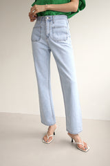 クシオジーンズ / CUSHIO JEANS / STRAIGHT DENIM PANTS