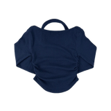 Halter-Neck Shirring Crop T