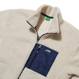 グラフィックフリースジャケット/GRAPHIC FLEECE JACKET IVORY (6698688479350)