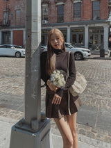 [WOOL] ソフトタートルネック長袖