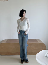ボレロリバーシブルTシャツ/Bolero Reversible T-shirt (3color)