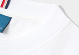 シグネイチャーバックレタリングフレンチショートスリーブTシャツT65/Signature Back Lettering French Short Sleeve T65 White