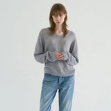 ラウンドリネンニット / ROUND LINEN KNIT