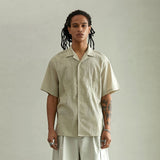 ウエスタンリネンハーフスリーブシャツ/WESTERN LINEN HALF SLEEVE SHIRT (BEIGE)